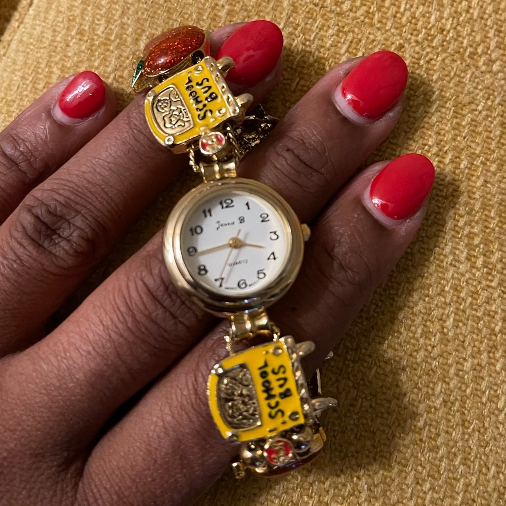 Jennie B Gold Toned Charm Watch
